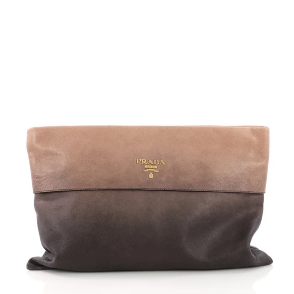 ISO Prada Oversized Ombré Clutch
